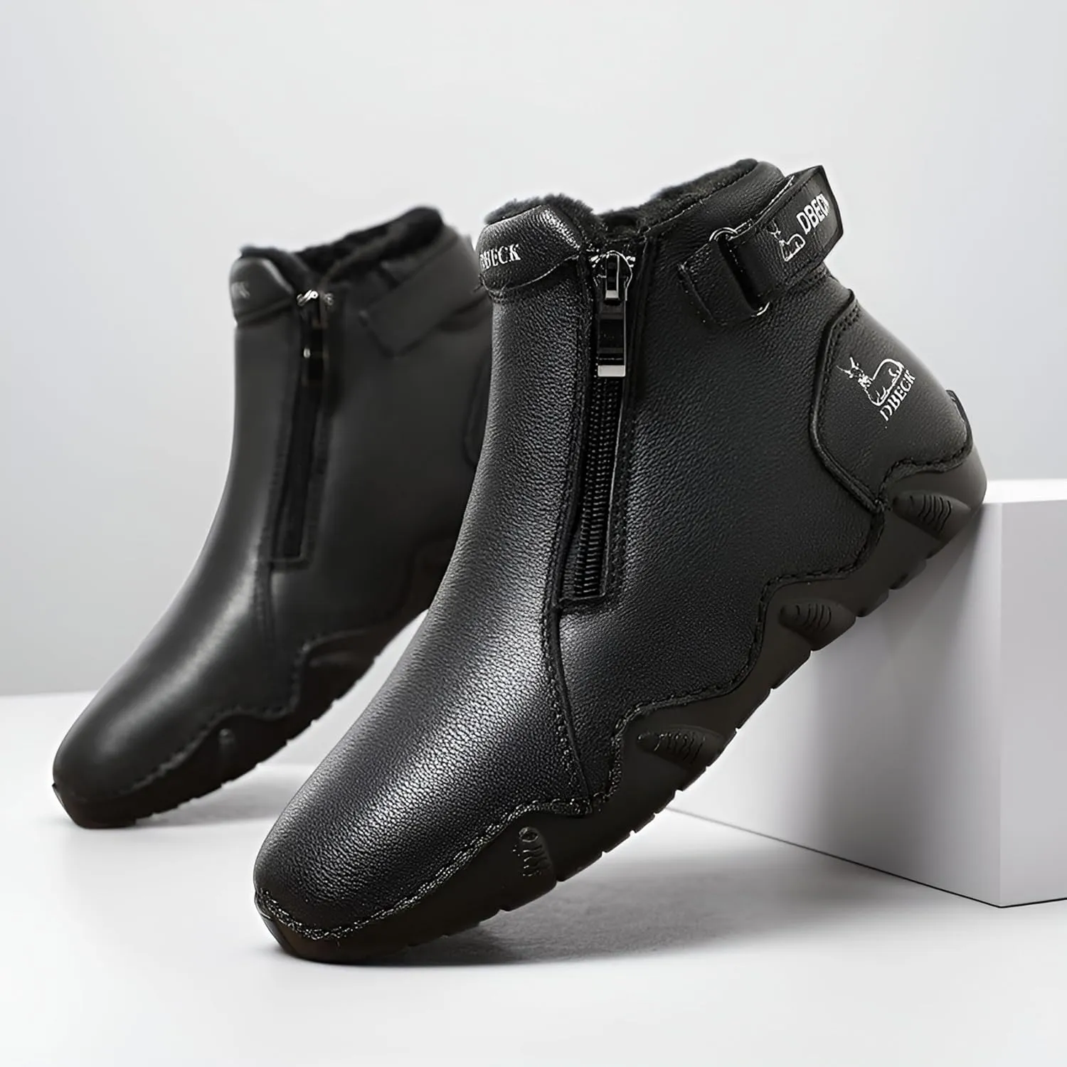 Climatelight Women's Waterproof Winter Snow Boots For Outdoor Commuting Driving Shoes Fleece Fashion Casual Suede Boots