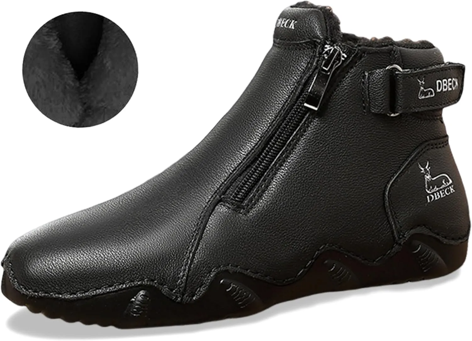 Climatelight Women's Waterproof Winter Snow Boots For Outdoor Commuting Driving Shoes Fleece Fashion Casual Suede Boots