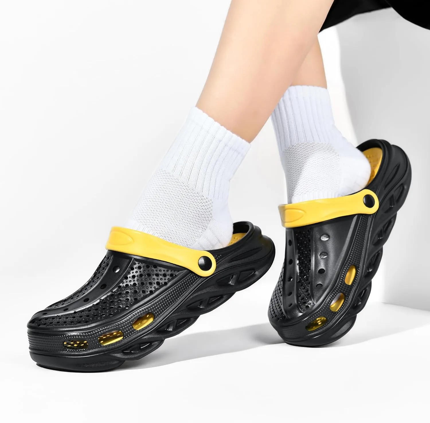 clootess Arch Support Garden Clogs Orthopedic Shoes for Women and Men Sandals Pillow Recovery Fasciitis Feet Insoles