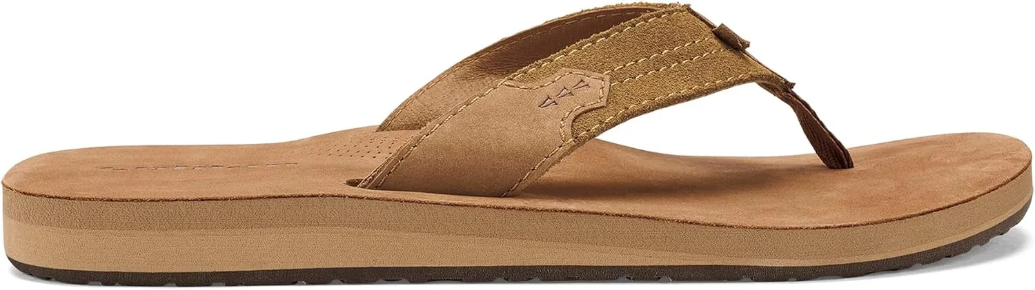 Cobian Campo Del Sol Lazo Sandals for Men – Premium Leather Flip-Flops with Arch Support – Western-Ispired Footwear for Casual Look