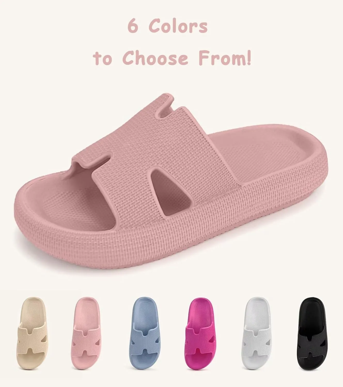 Cubufly Kids Cloud Slides Boys Girls Pillow Slippers Shower Slip on Slide Sandals