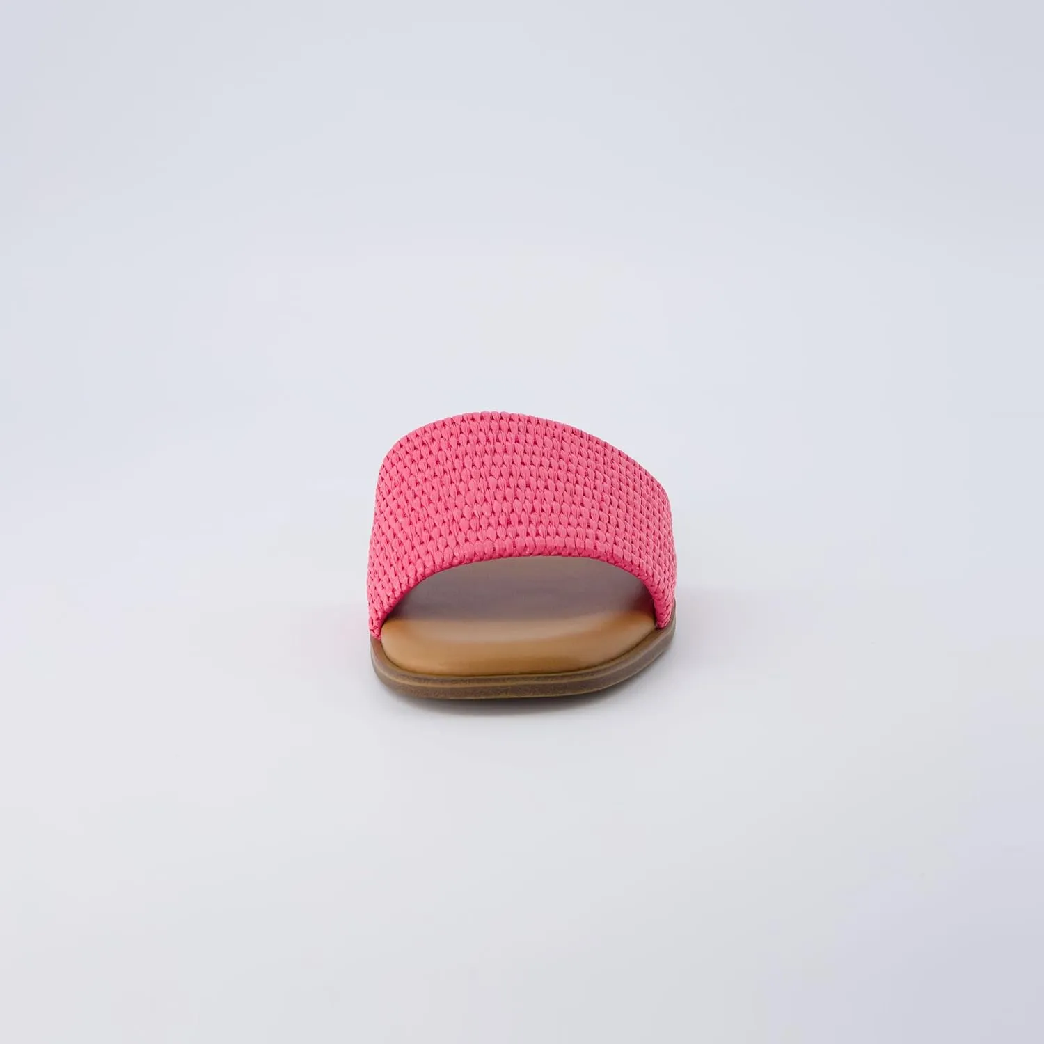 CUSHIONAIRE Women's Sesame raffia slide sandal  Memory Foam, Wide Widths Available
