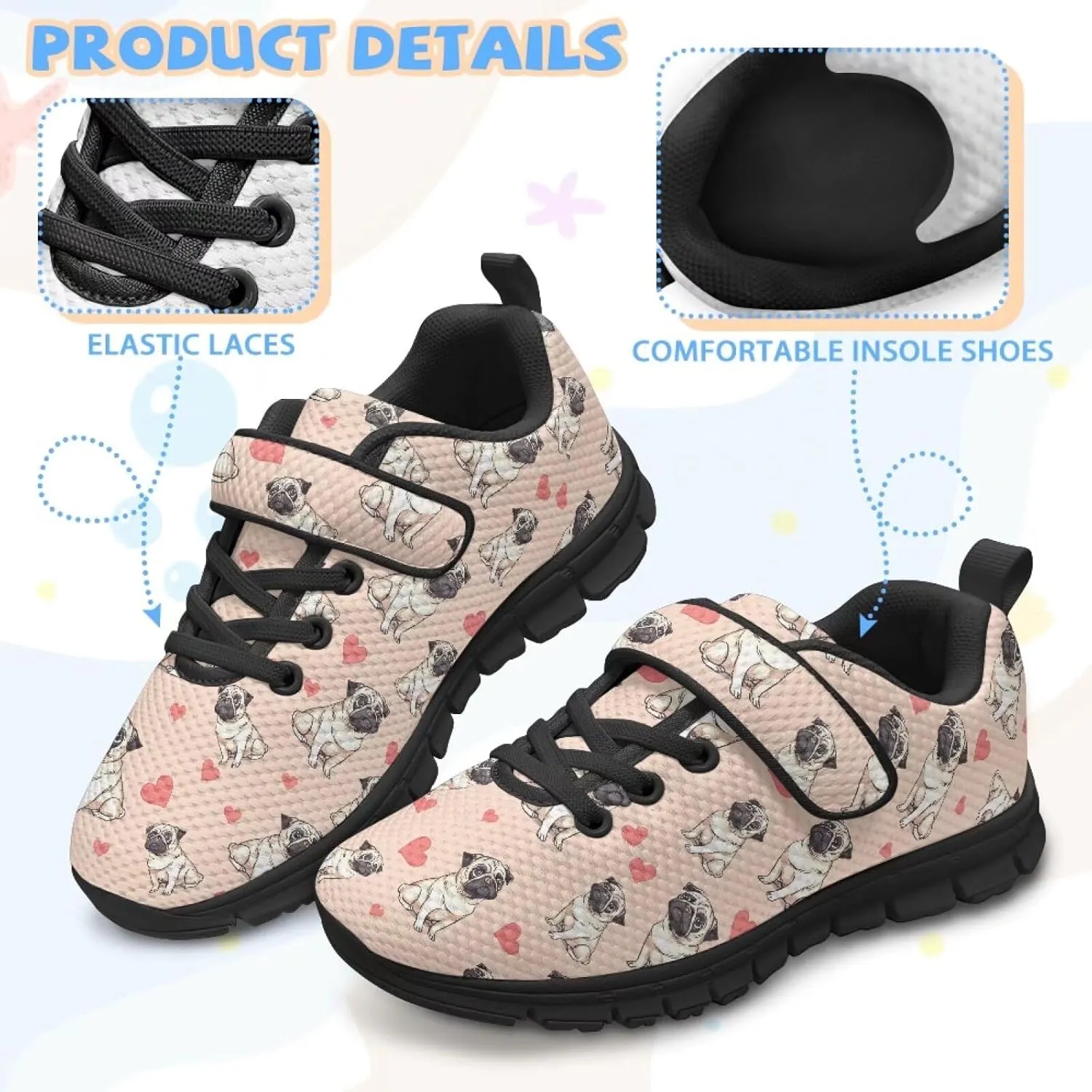 Cute Shoes for Teen Girls Outdoor Activity Ligweight Girls Athletic Shoes