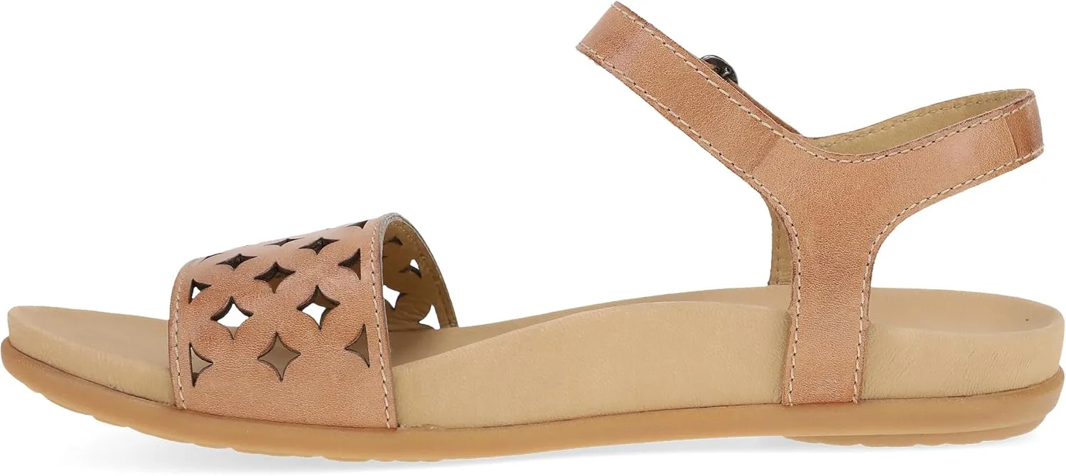 Dansko Jodie Sandal for Women - Leather Linings and Uppers for All-Day Comfort - Dual-Density EVA Footbed and Lightweight Rubber Outsole for Long-Lasting Wear
