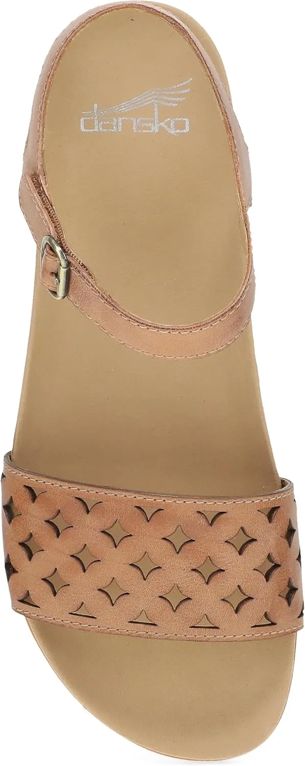 Dansko Jodie Sandal for Women - Leather Linings and Uppers for All-Day Comfort - Dual-Density EVA Footbed and Lightweight Rubber Outsole for Long-Lasting Wear