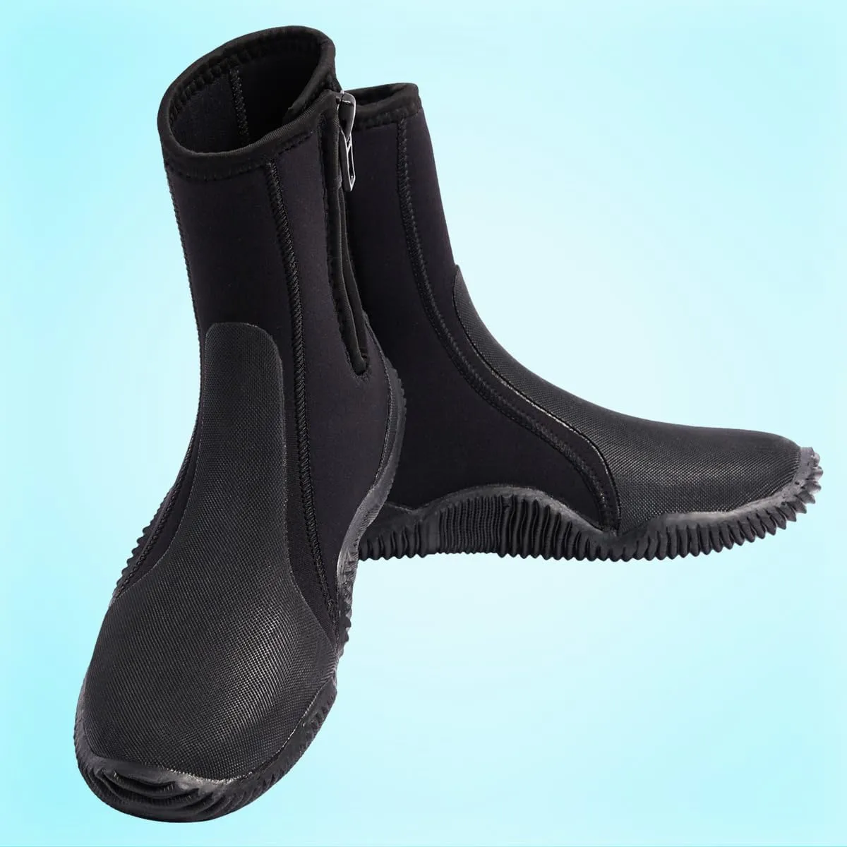 Dive Boots with Anti-Slip Sole 5mm Neoprene Diving Boots Water Boots for Men Women Neoprene Bootie for Snorkeling Scuba Diving Surfing Rafting Windsurfing