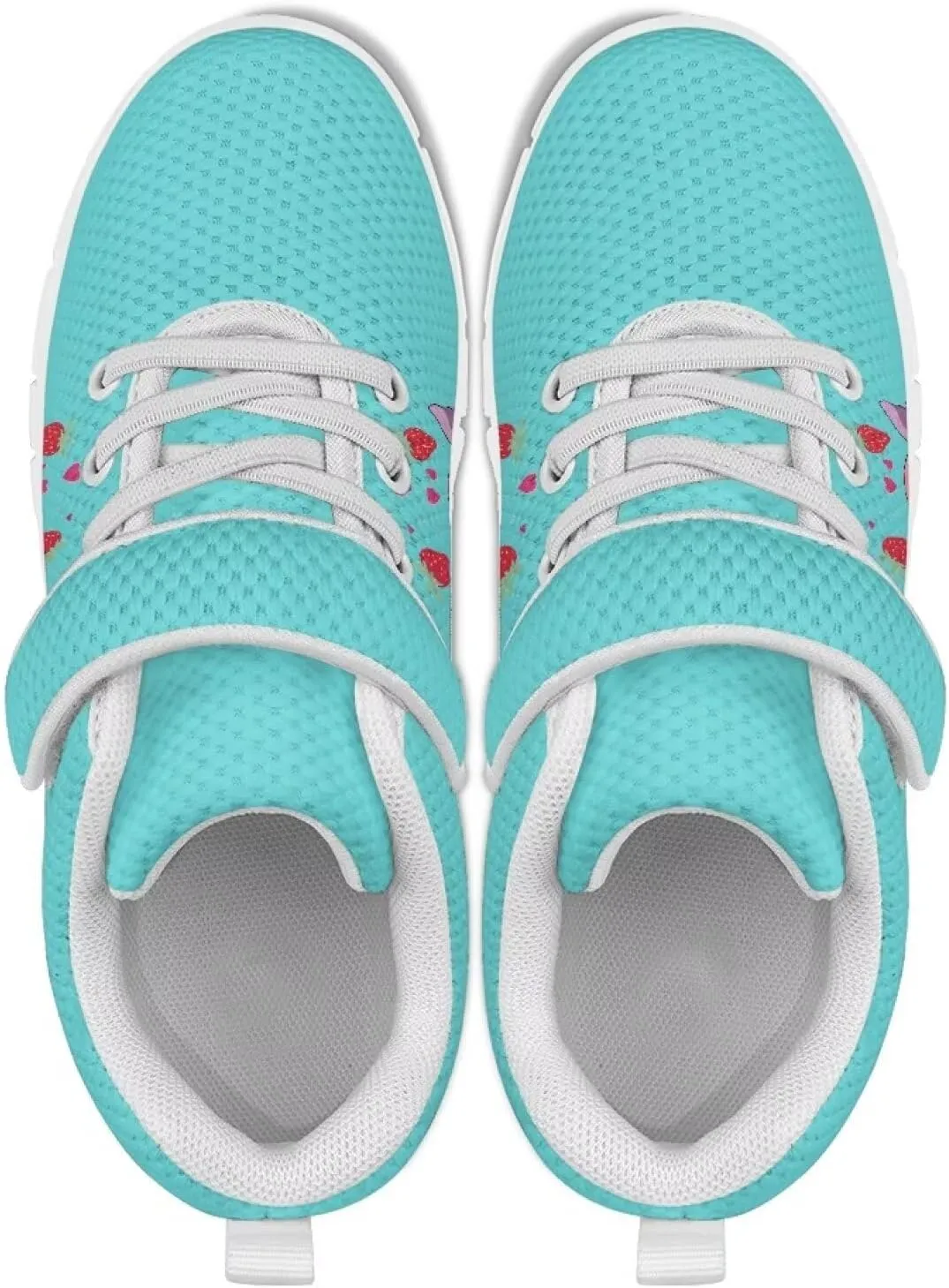 Doojoayie Little Girl Tennis Shoes School Sneakers for Girls Hook and Loop Footwear