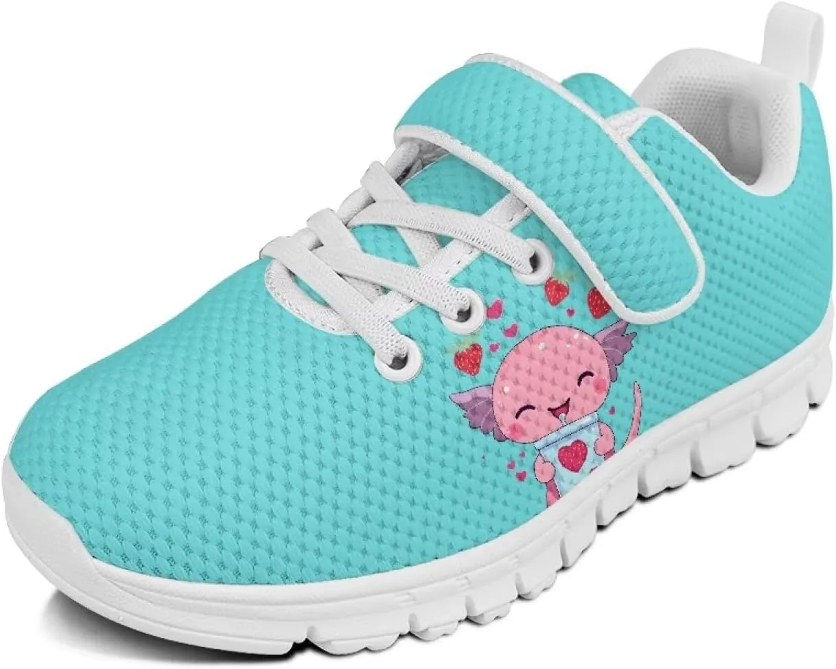 Doojoayie Little Girl Tennis Shoes School Sneakers for Girls Hook and Loop Footwear