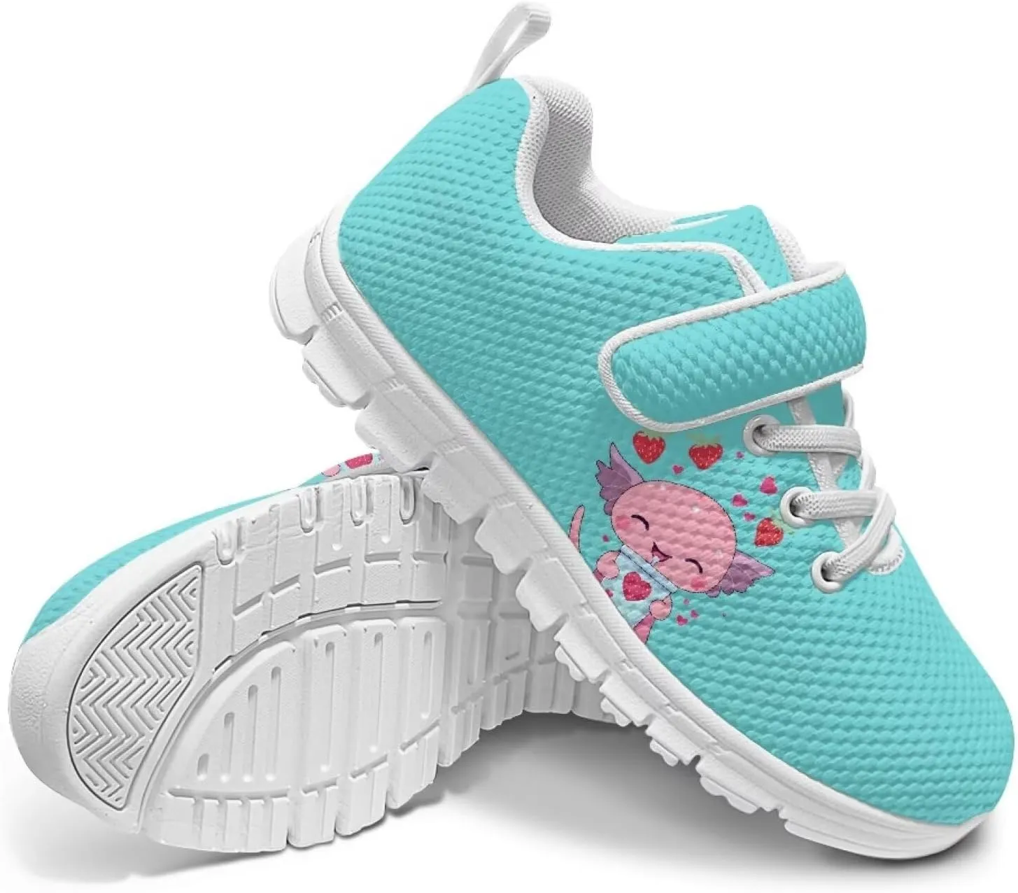 Doojoayie Little Girl Tennis Shoes School Sneakers for Girls Hook and Loop Footwear