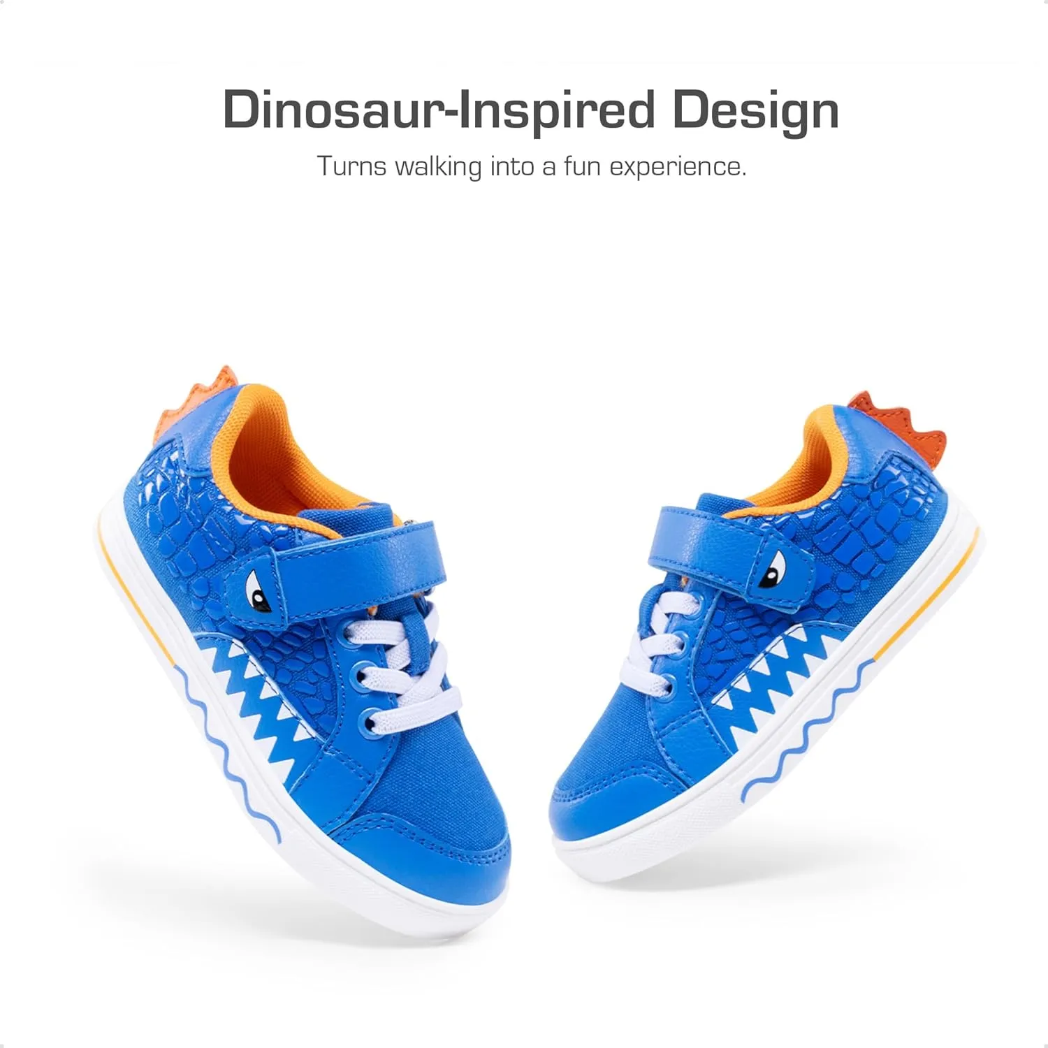 DREAM PAIRS Boys Sneakers Little Kids Toddler Shoes Storybook Causal Walking Shoes Non-Slip with Hook and Loop