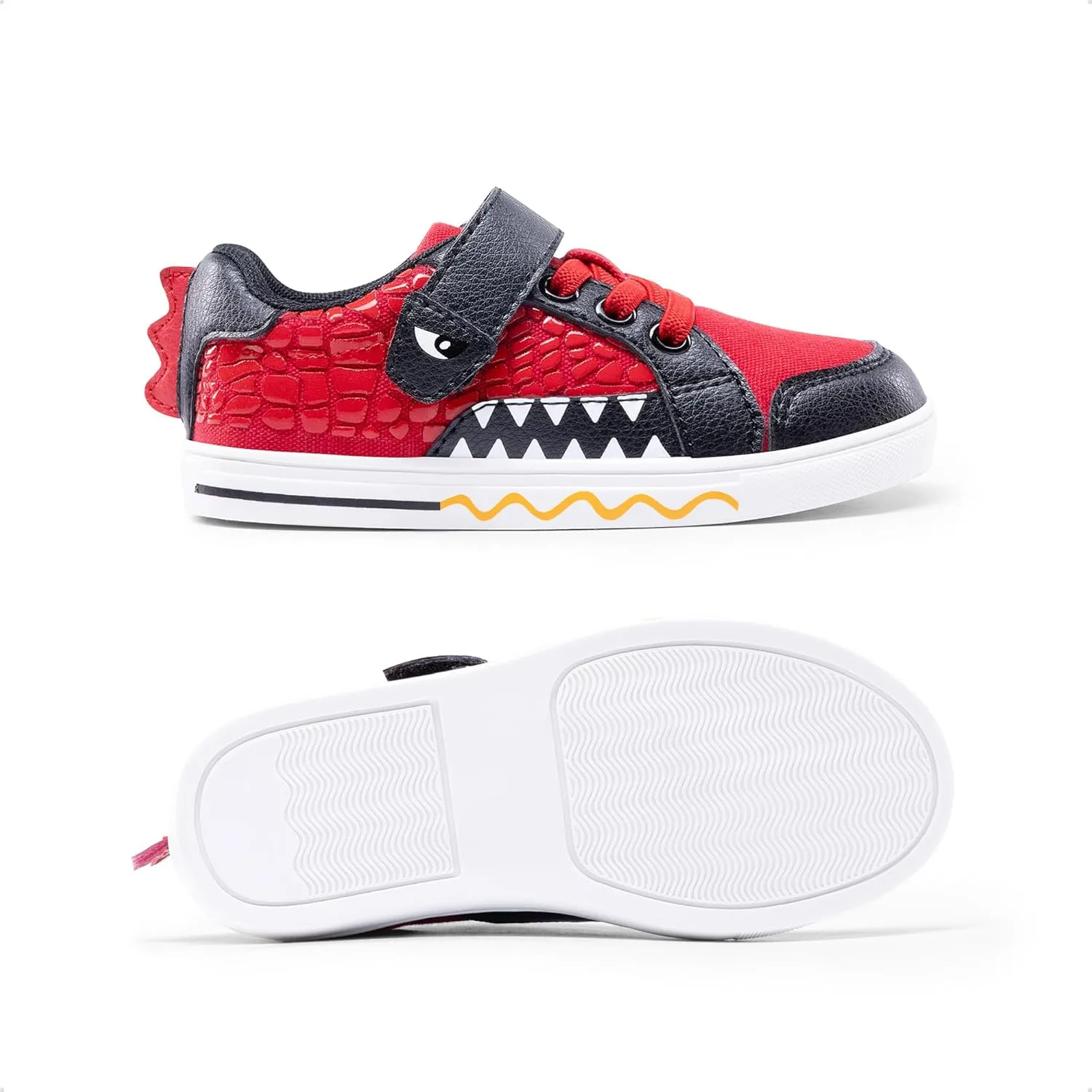 DREAM PAIRS Boys Sneakers Little Kids Toddler Shoes Storybook Causal Walking Shoes Non-Slip with Hook and Loop