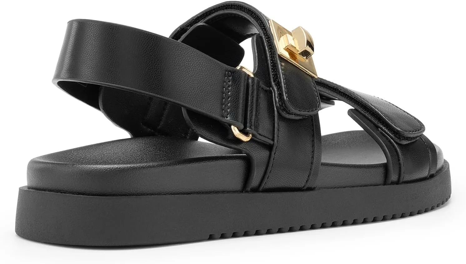 DREAM PAIRS Women's Comfortable Open Toe Flat Sandals Fashion One Band Summer Dessy Sandals