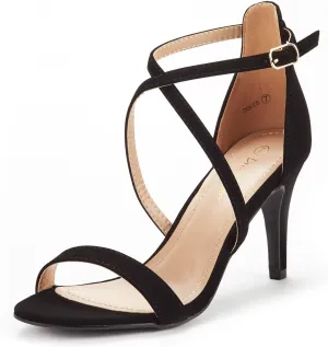 DREAM PAIRS Women's Dolce Fashion Stilettos Open Toe Pump Heel Sandals