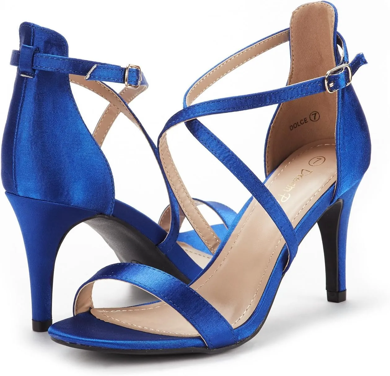 DREAM PAIRS Women's Dolce Fashion Stilettos Open Toe Pump Heel Sandals