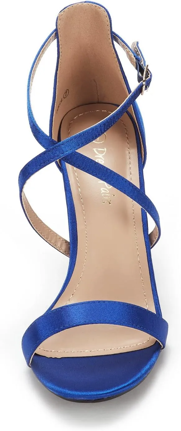 DREAM PAIRS Women's Dolce Fashion Stilettos Open Toe Pump Heel Sandals