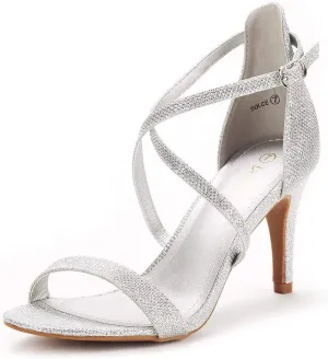 DREAM PAIRS Women's Dolce Fashion Stilettos Open Toe Pump Heel Sandals