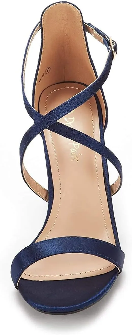 DREAM PAIRS Women's Dolce Fashion Stilettos Open Toe Pump Heel Sandals