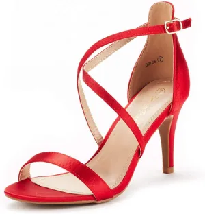 DREAM PAIRS Women's Dolce Fashion Stilettos Open Toe Pump Heel Sandals