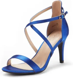DREAM PAIRS Women's Dolce Fashion Stilettos Open Toe Pump Heel Sandals