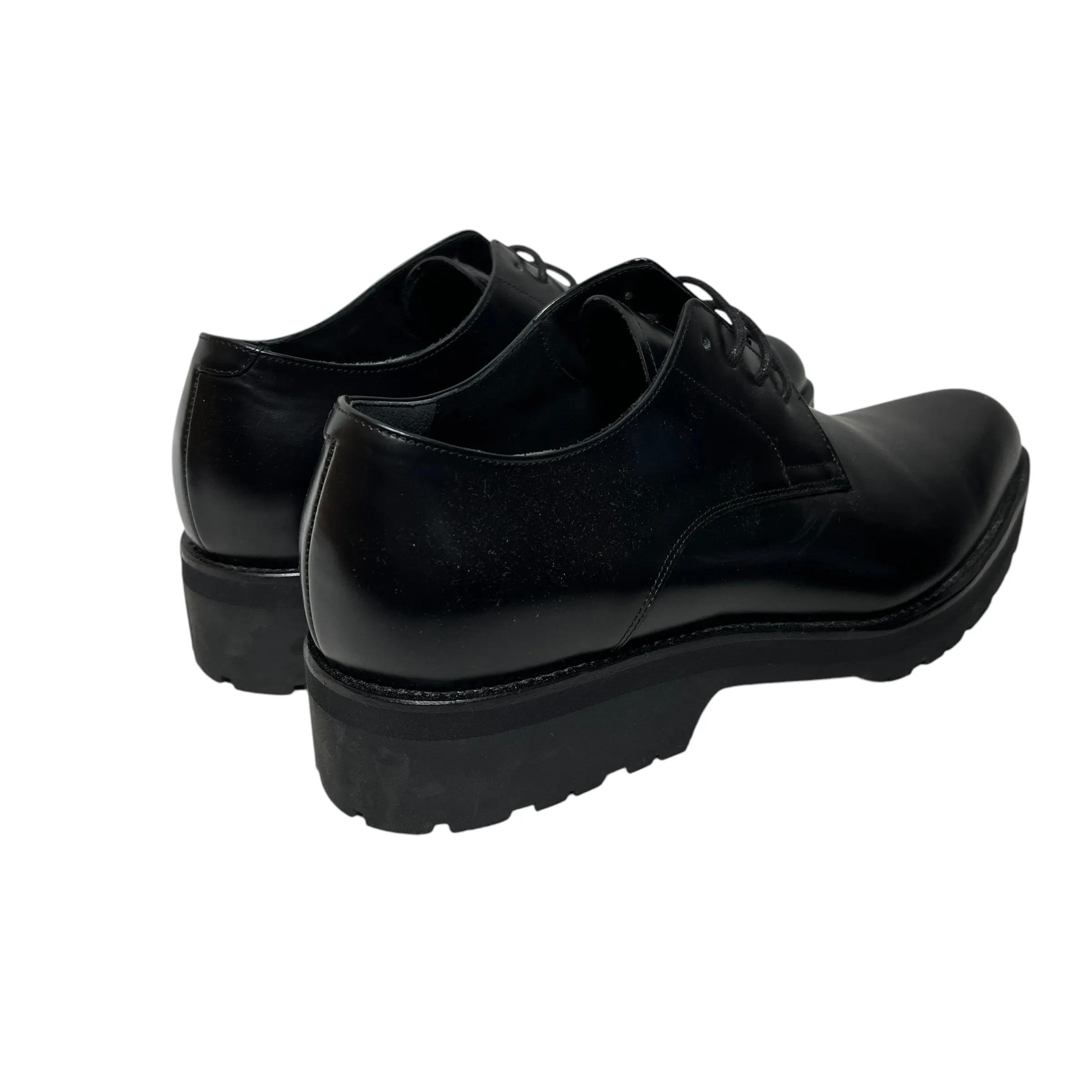 DRIES VAN NOTEN/Loafers/EU 41/Leather/BLK/Pointed Laced Loafer