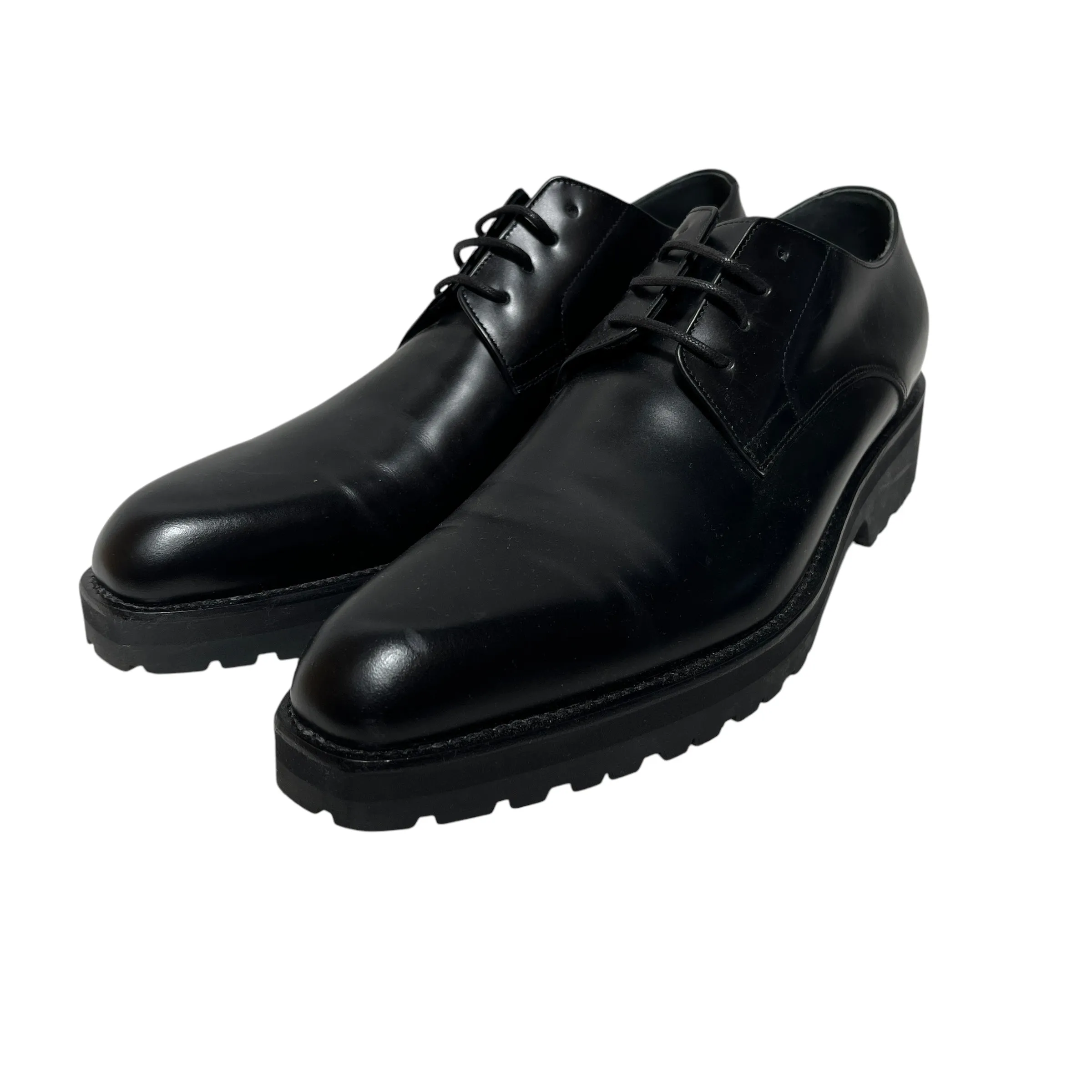 DRIES VAN NOTEN/Loafers/EU 41/Leather/BLK/Pointed Laced Loafer