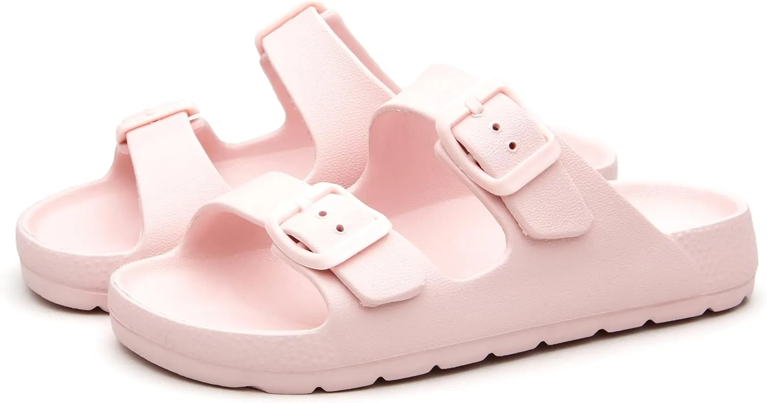EasyStar Boys and Girls Adjustable Strap EVA Slipper Sandal