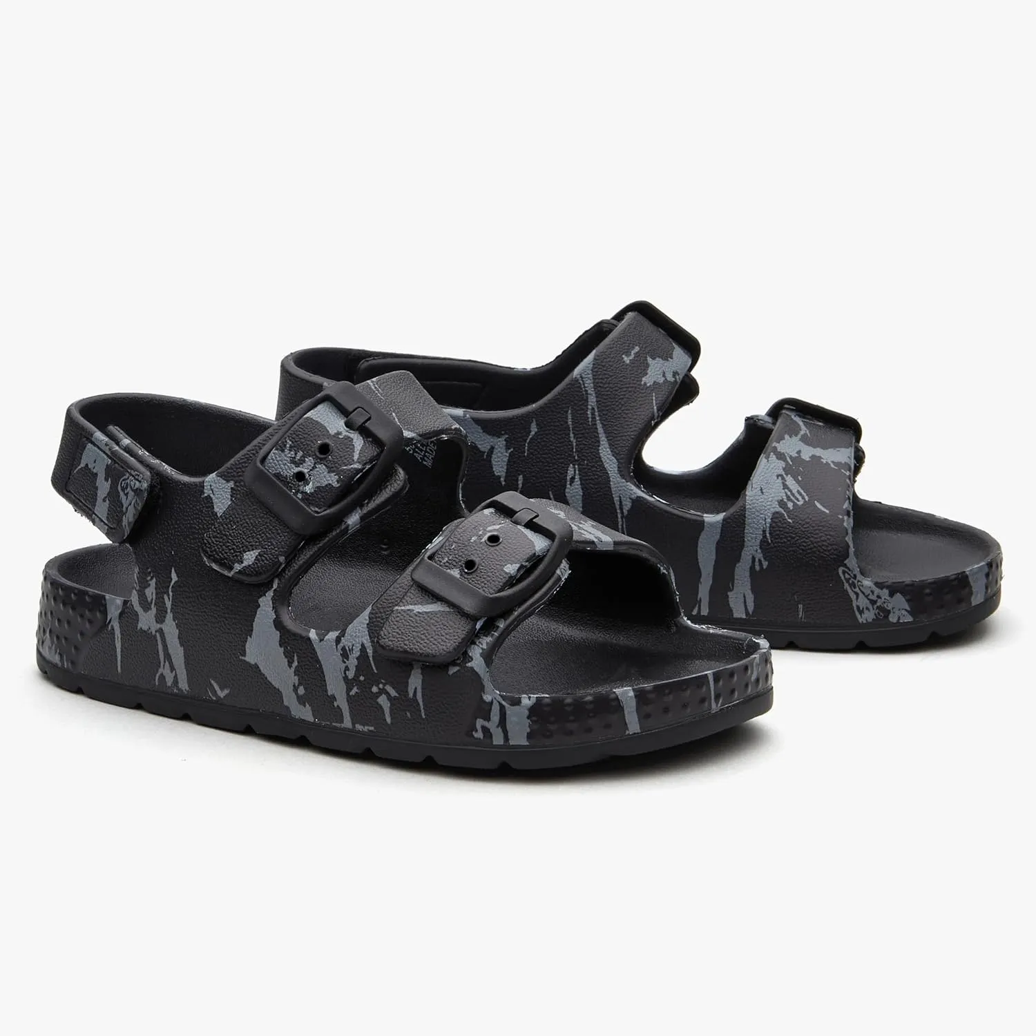 EasyStar Boys and Girls Lightweight Dual-Adjustable Sandal Buckles With Hook and Loop Heel Closure