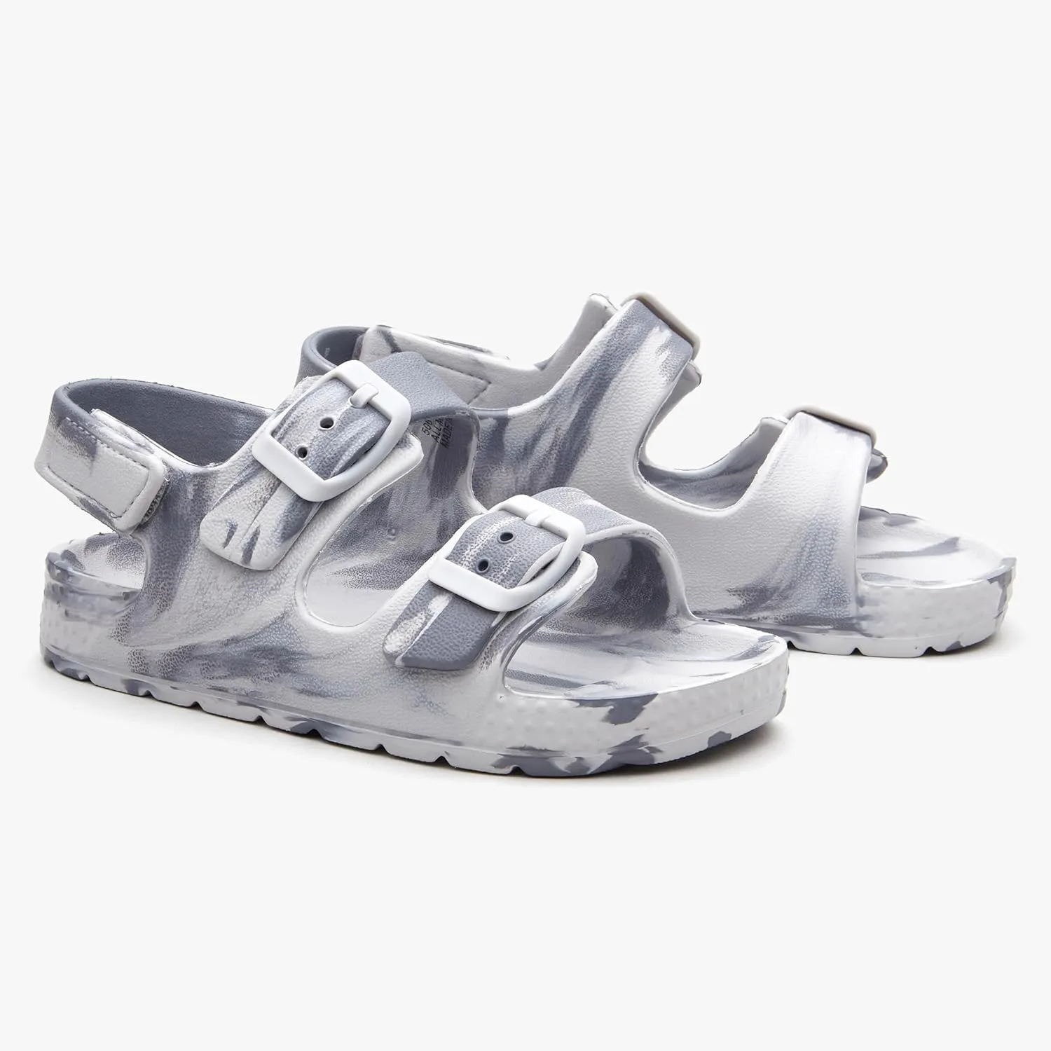 EasyStar Boys and Girls Lightweight Dual-Adjustable Sandal Buckles With Hook and Loop Heel Closure