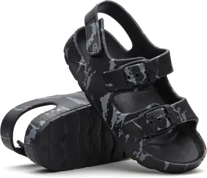 EasyStar Boys and Girls Lightweight Dual-Adjustable Sandal Buckles With Hook and Loop Heel Closure