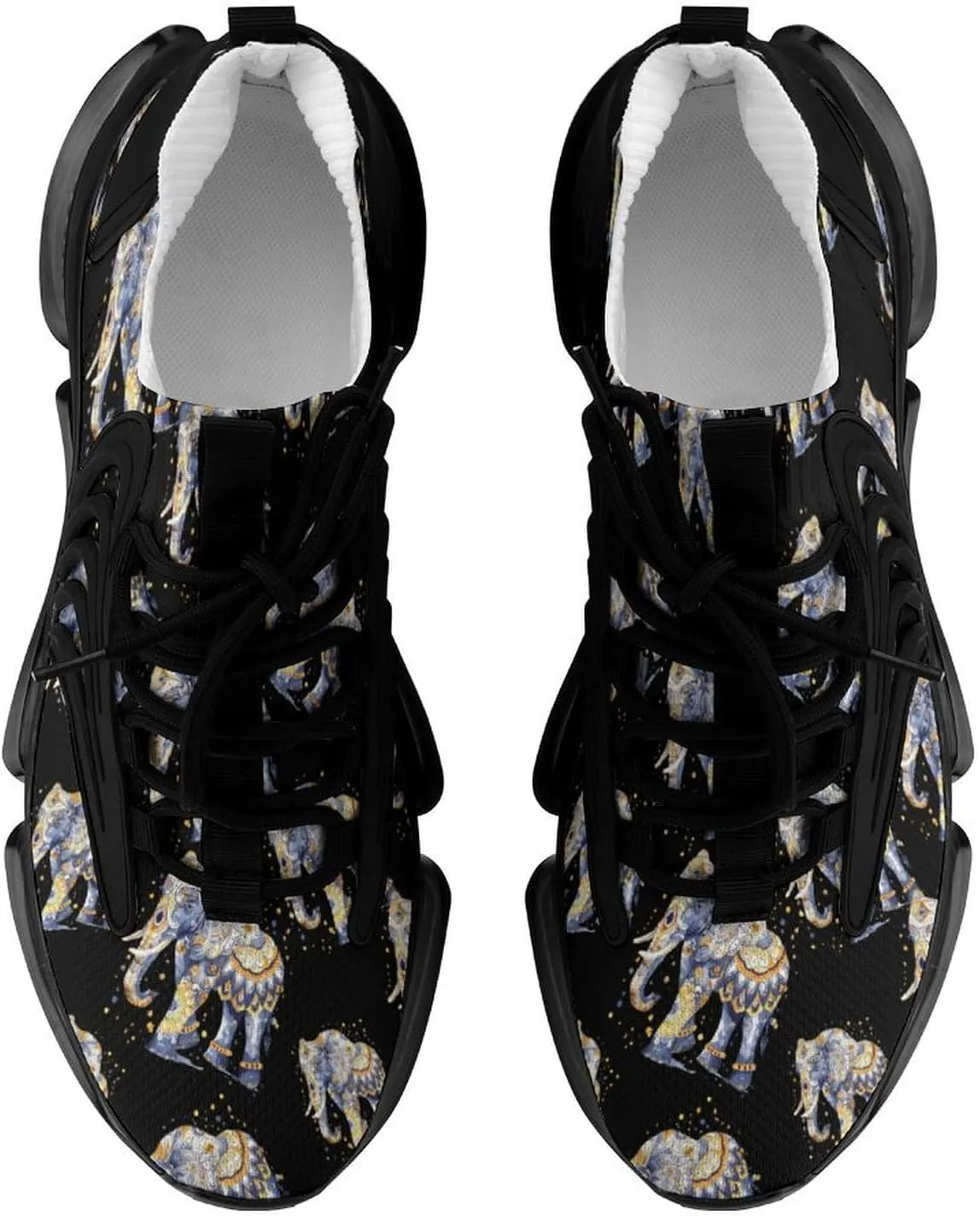 Elephant Boho Pattern Men's Tennis Shoes Fashion Athletic Sneakers for Sport Walking Running Workout