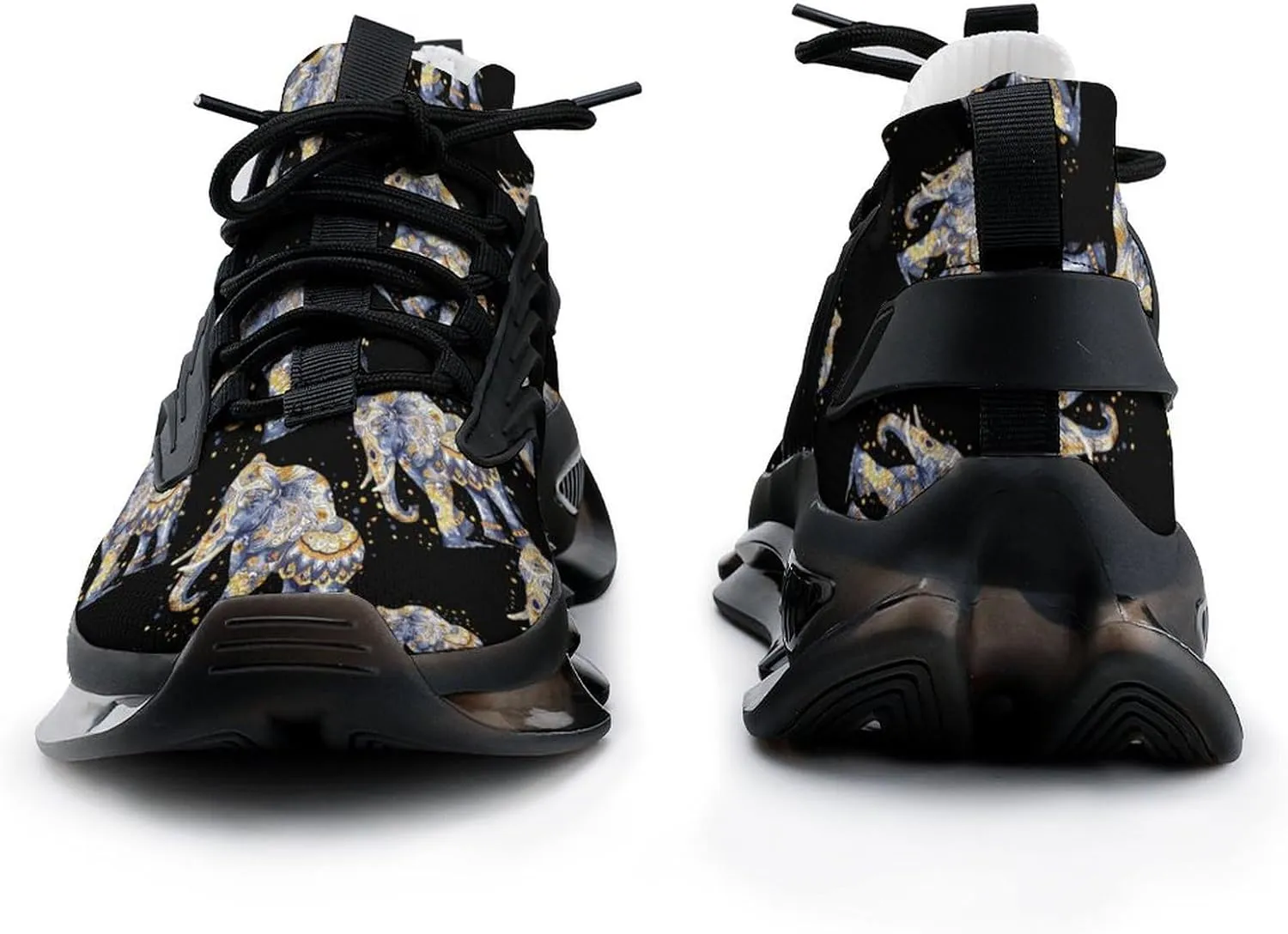 Elephant Boho Pattern Men's Tennis Shoes Fashion Athletic Sneakers for Sport Walking Running Workout