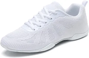 Eliogn Womens Cheer Dance Shoes Girls Cheerleading Dance Shoes Athletic Training Dance Breathable Cheer Competition Sneakers