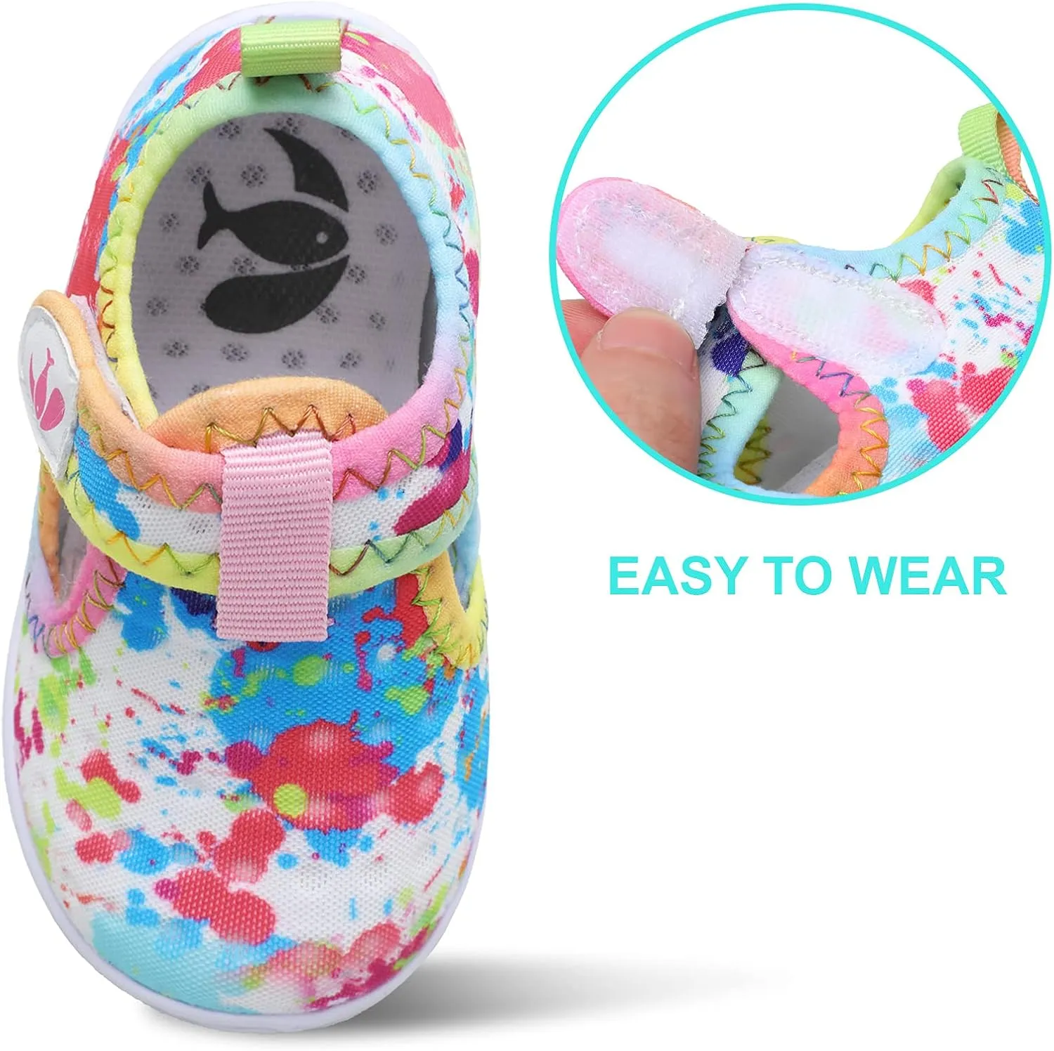 FEETCITY Boys Girls Water Shoes Kids Aqua Socks Quick Dry Barefoot for Beach Swimming Pool
