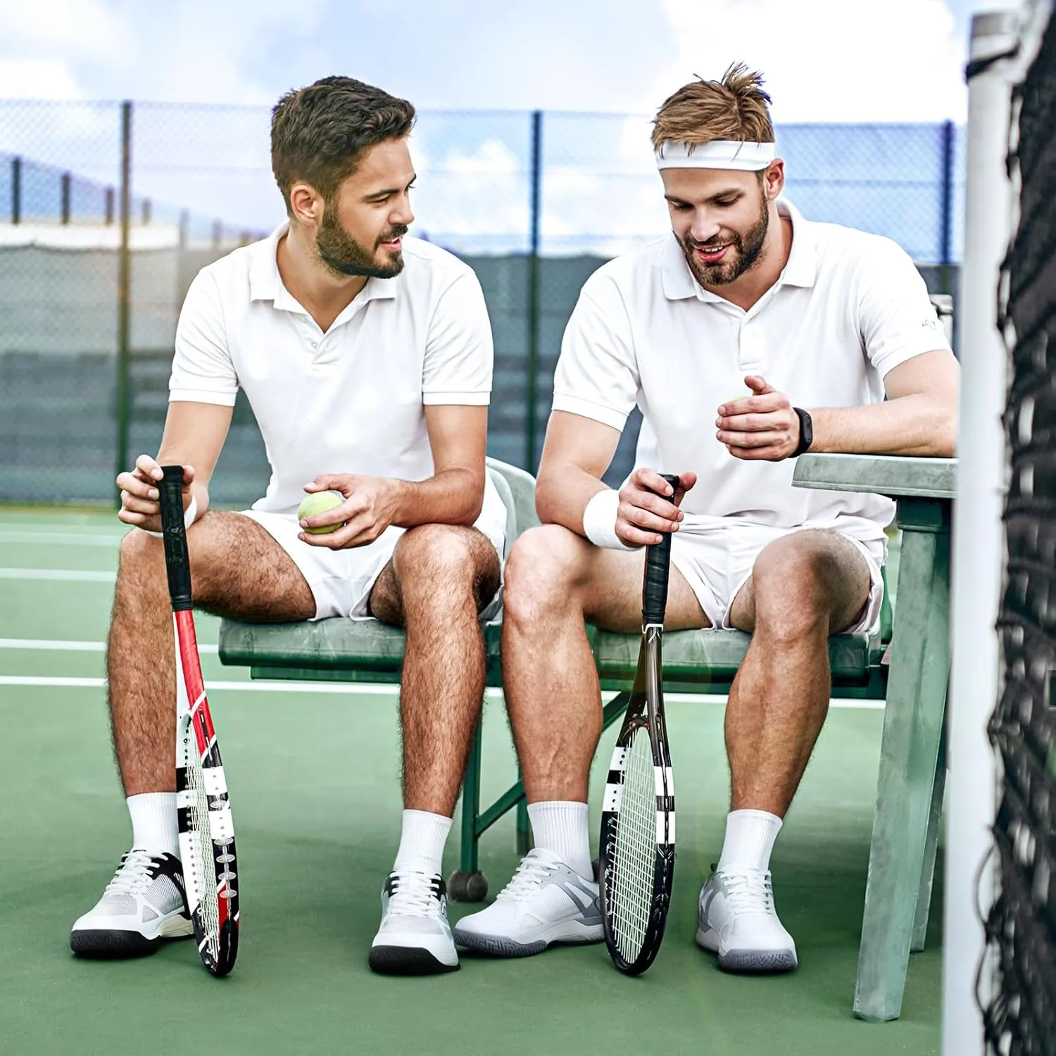 FitVille Extra Wide Pickleball Shoes for Men, All Court Tennis Sneakers Shoes with Arch Support