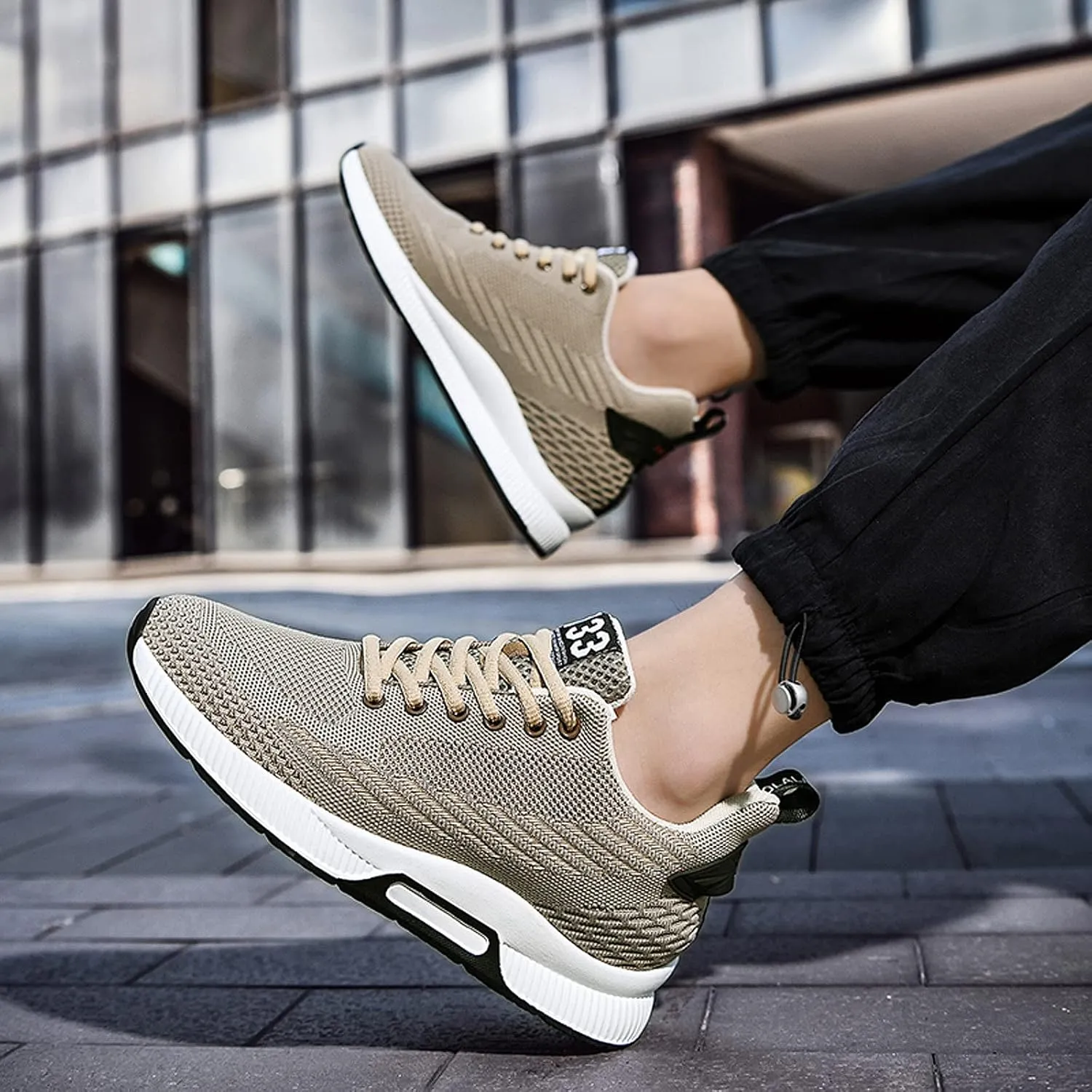 FLIOZY Elevator Sneakers 2.36 Inches Men's Invisible Height Increasing Elevator Shoes Lace up Sports Sneakers Casual Walking Shoes