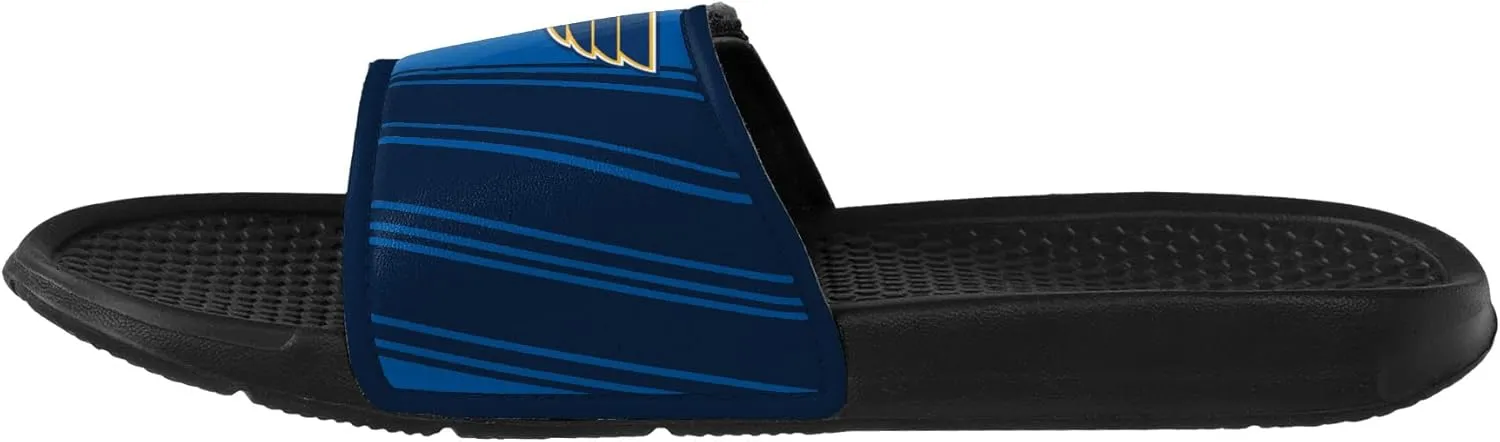 FOCO Men's NHL Team Logo Sport Shower Legacy Slide Flip Flop Sandals