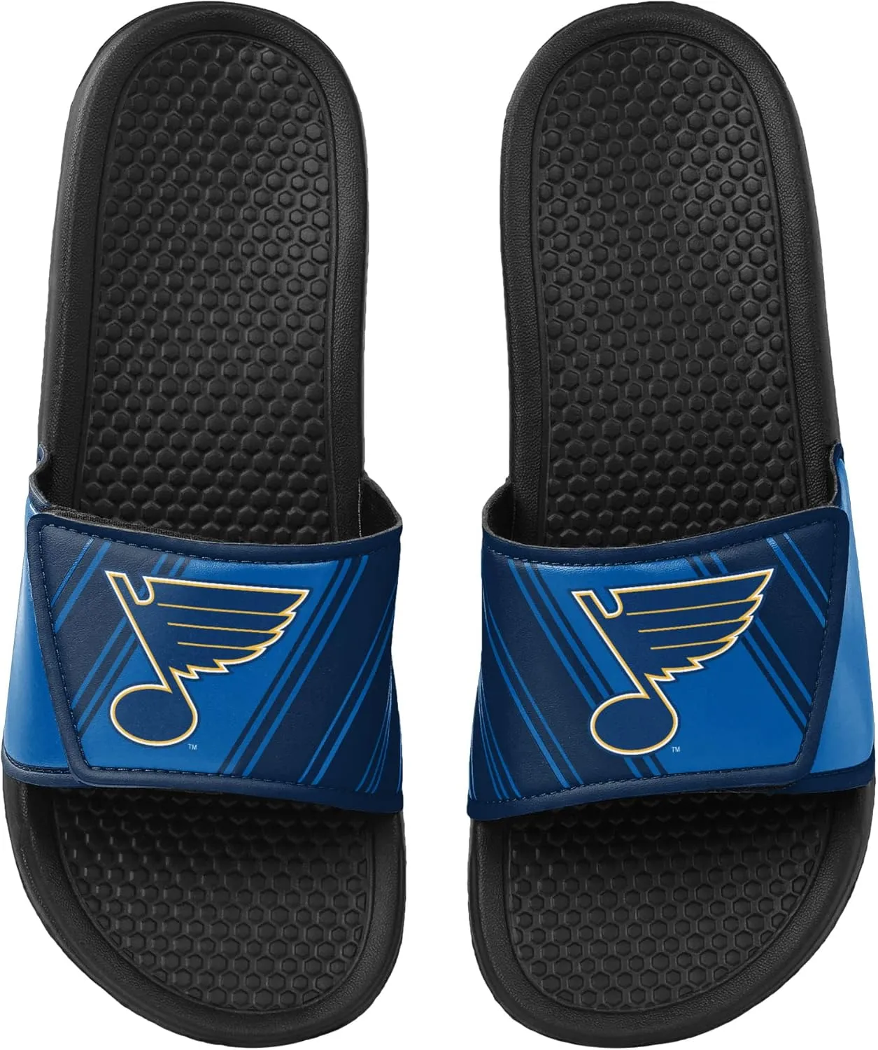 FOCO Men's NHL Team Logo Sport Shower Legacy Slide Flip Flop Sandals