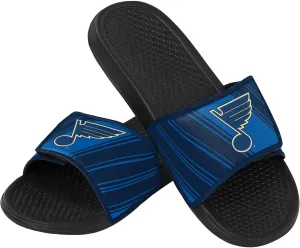FOCO Men's NHL Team Logo Sport Shower Legacy Slide Flip Flop Sandals
