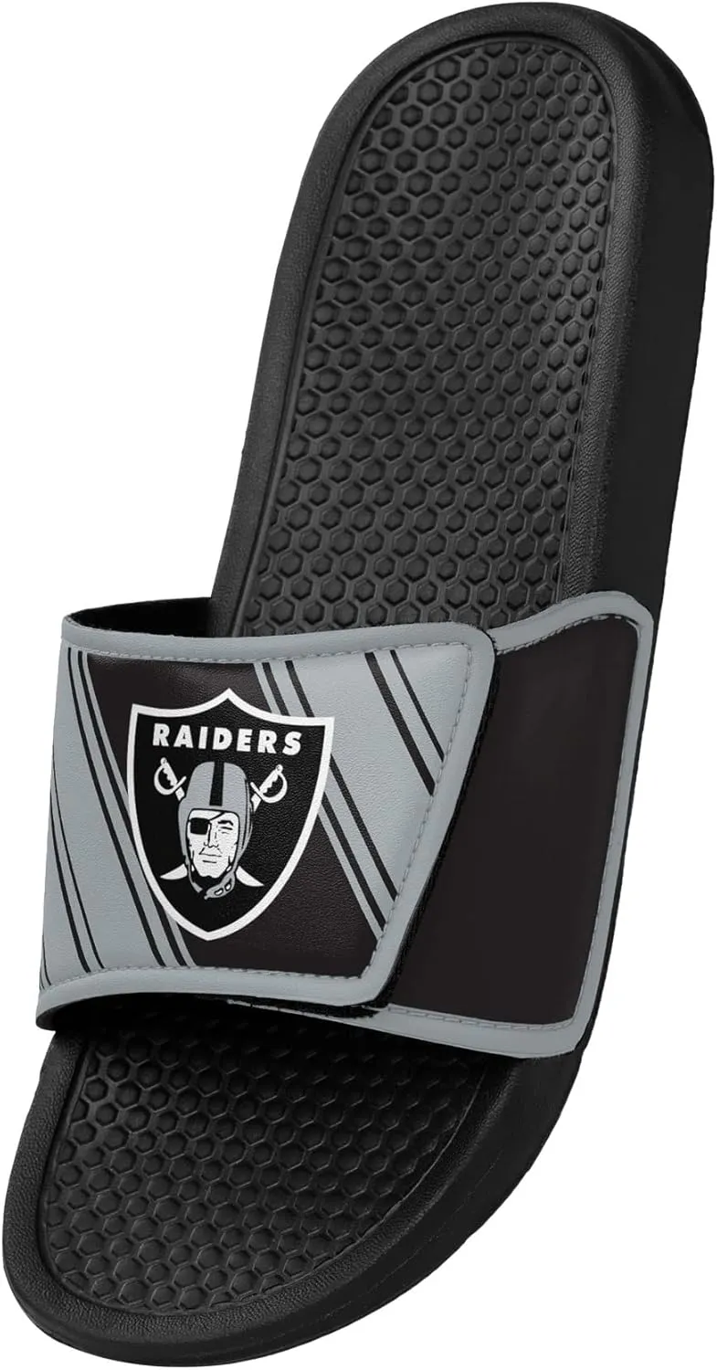 FOCO Youth NFL Logo Sport Shower Legacy Slide Flip Flop Sandals