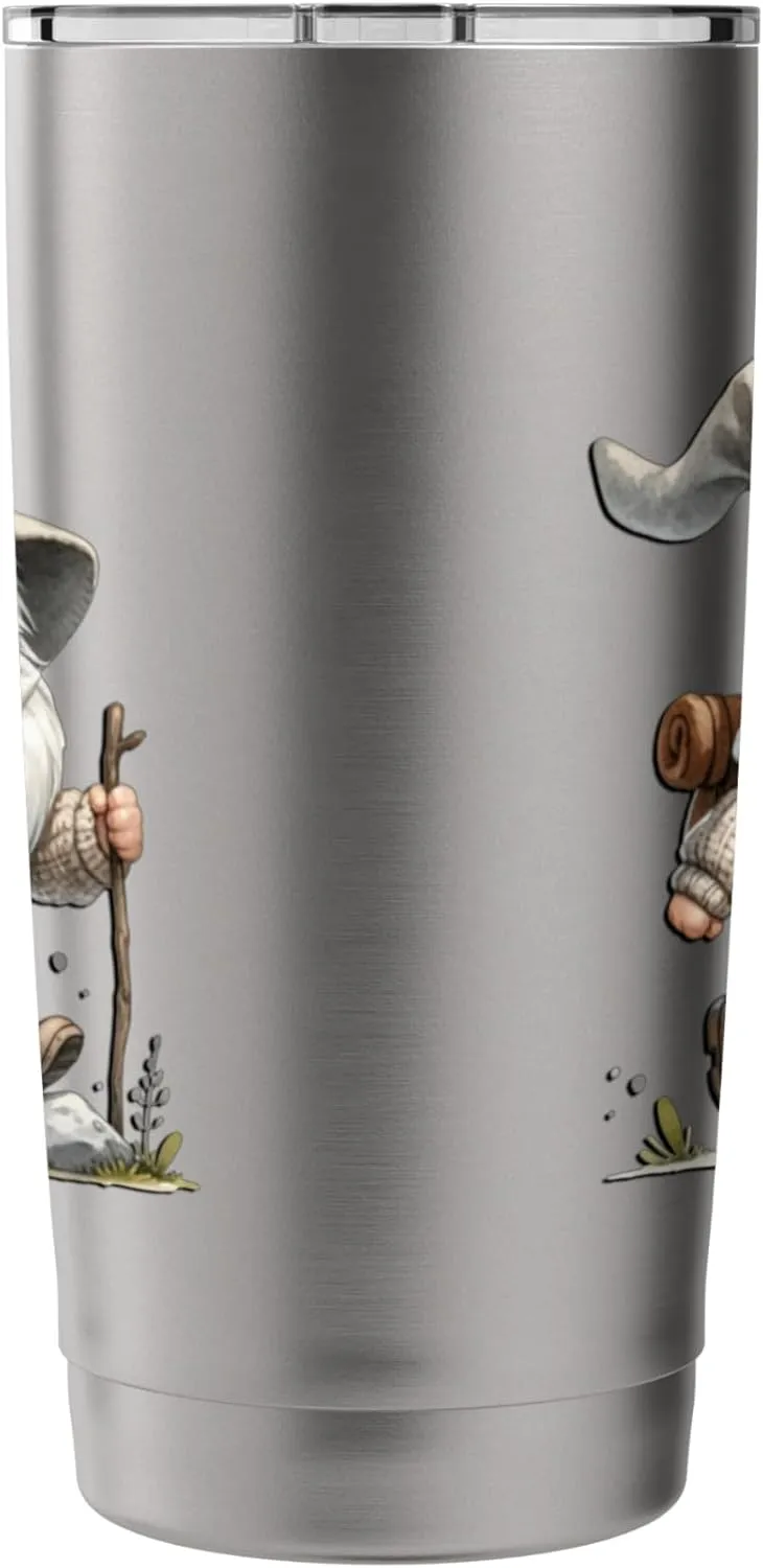 Funny Trail Runner Gnome Graphic For Hikers And Trail Runner Stainless Steel Insulated Tumbler