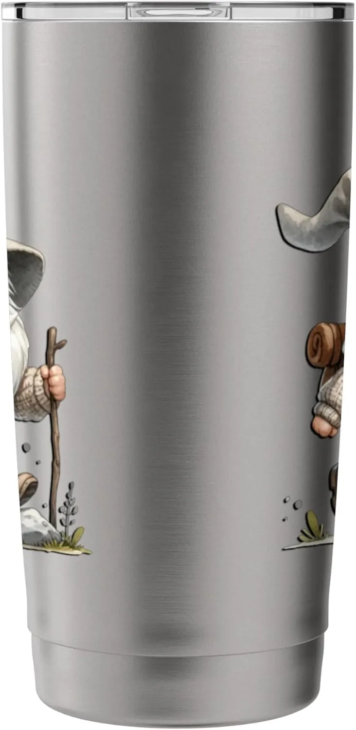 Funny Trail Runner Gnome Graphic For Hikers And Trail Runner Stainless Steel Insulated Tumbler