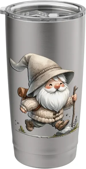 Funny Trail Runner Gnome Graphic For Hikers And Trail Runner Stainless Steel Insulated Tumbler