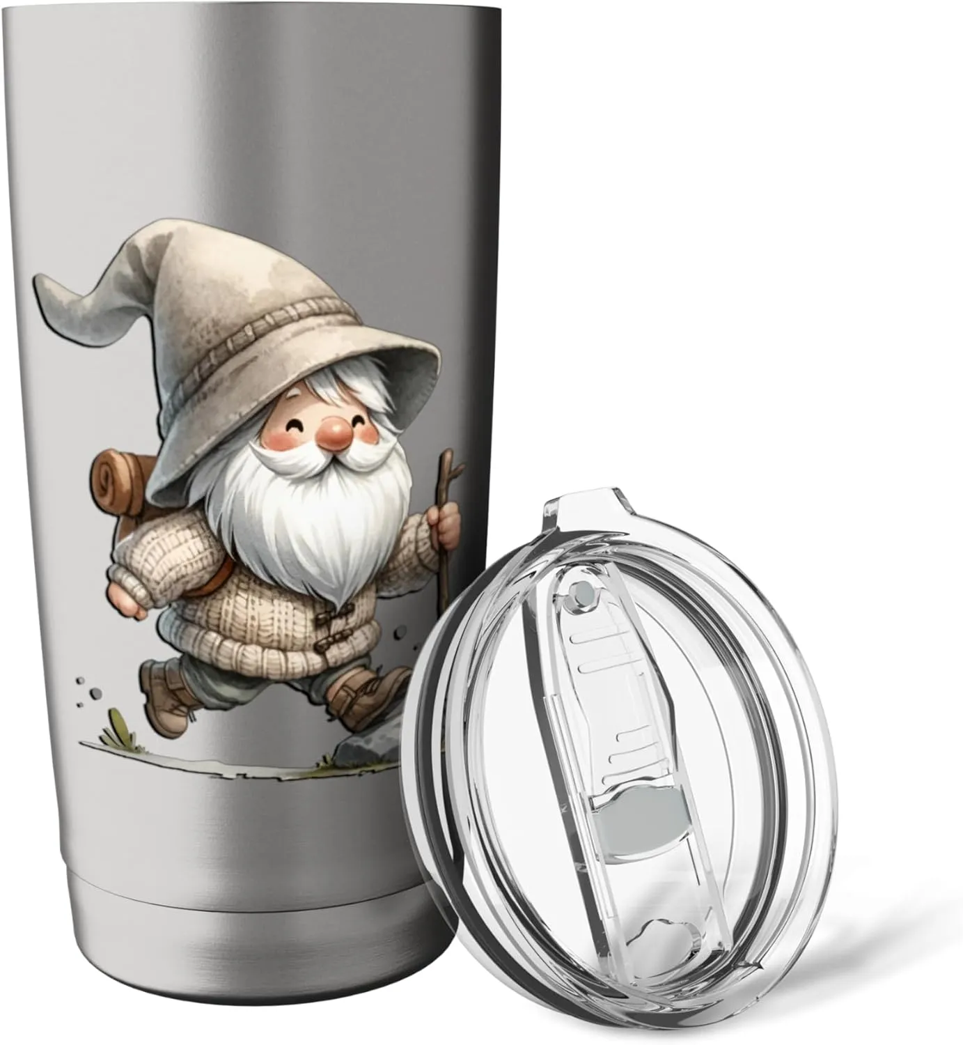 Funny Trail Runner Gnome Graphic For Hikers And Trail Runner Stainless Steel Insulated Tumbler
