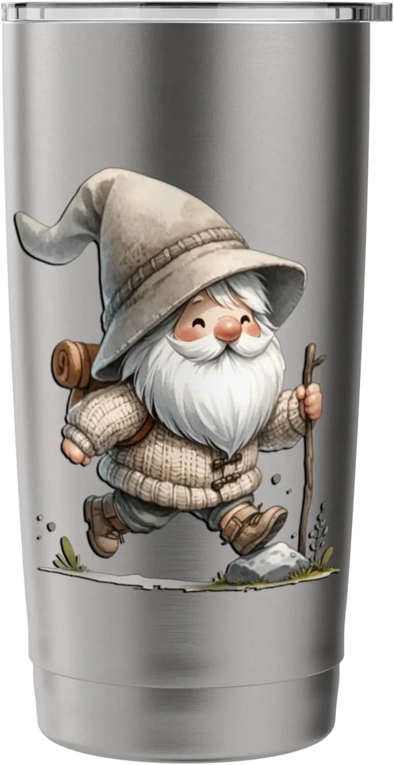 Funny Trail Runner Gnome Graphic For Hikers And Trail Runner Stainless Steel Insulated Tumbler