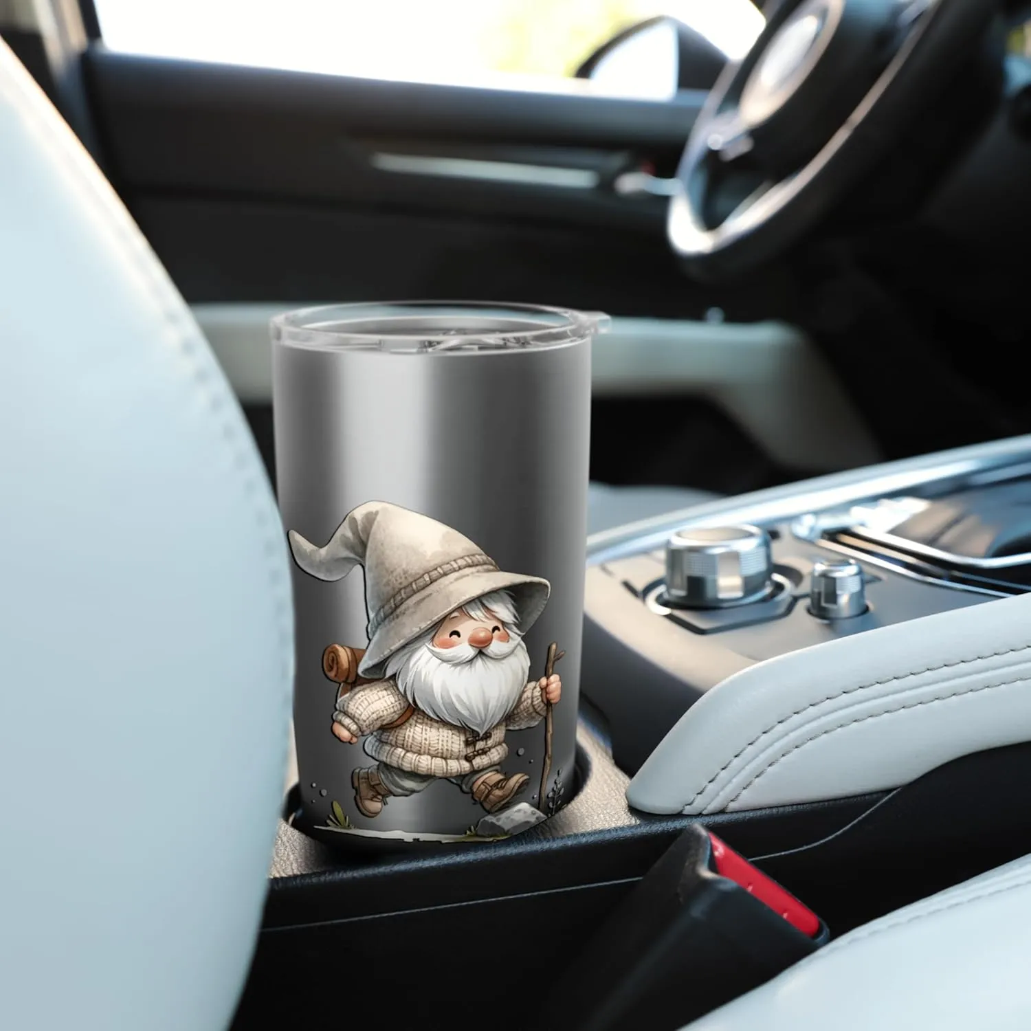 Funny Trail Runner Gnome Graphic For Hikers And Trail Runner Stainless Steel Insulated Tumbler