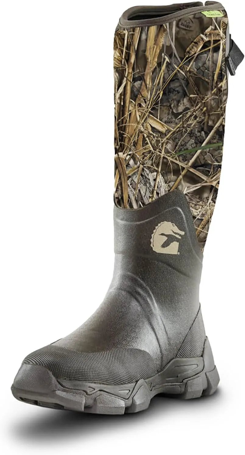 Gator Waders Men's Omega Hunting Durable Lightweight Insulated Boots with Calf Adjustable Gusset & Warm Fleece Lining