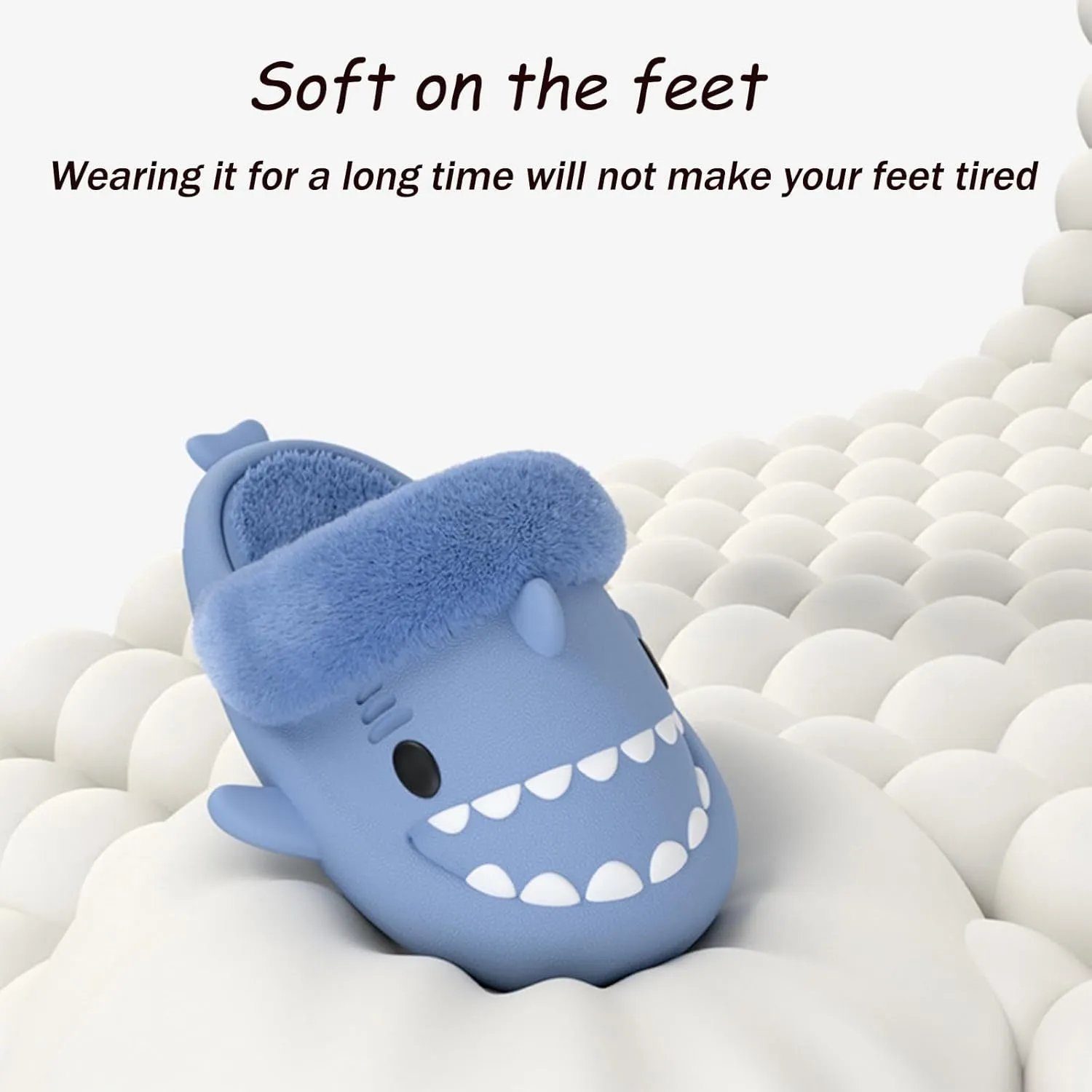 Giltpeak Sharklas Originales Kids Polares, Detachable Soft-Soled Warm Non-Slip Slippers Shark Slides Cloud Shower Sandals