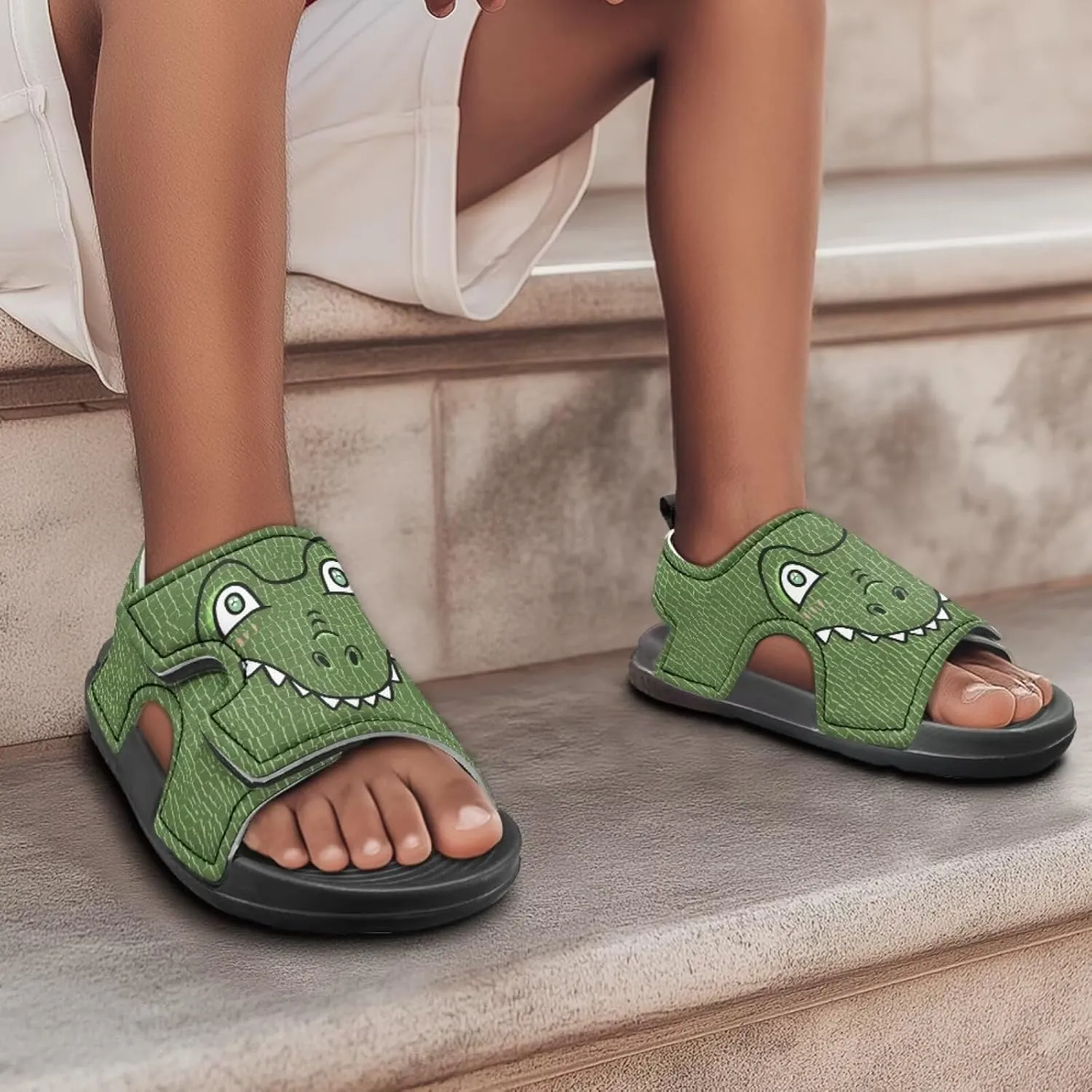 Girls Ladybug Sandals Kids Toddler Summer Hiking Water Shoes Open Toe Athletic Outdoor Sport Sandals