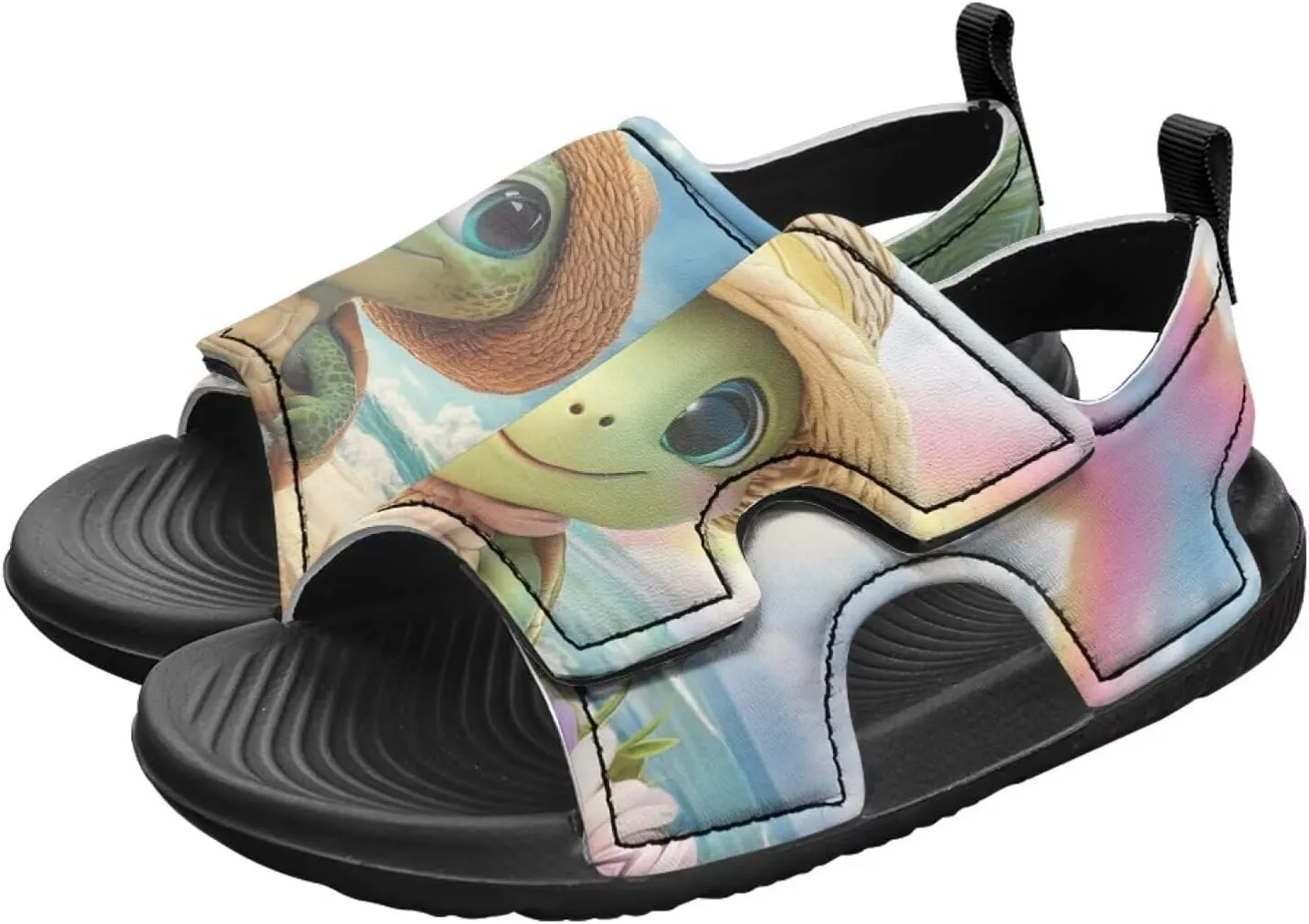 Girls Pink Axolotl Sandals Fashion Mushroom Pool Water Shoes Open Toe Outdoor Summer Hiking Athletic Sandals for Toddler Kids