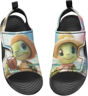Girls Pink Axolotl Sandals Fashion Mushroom Pool Water Shoes Open Toe Outdoor Summer Hiking Athletic Sandals for Toddler Kids